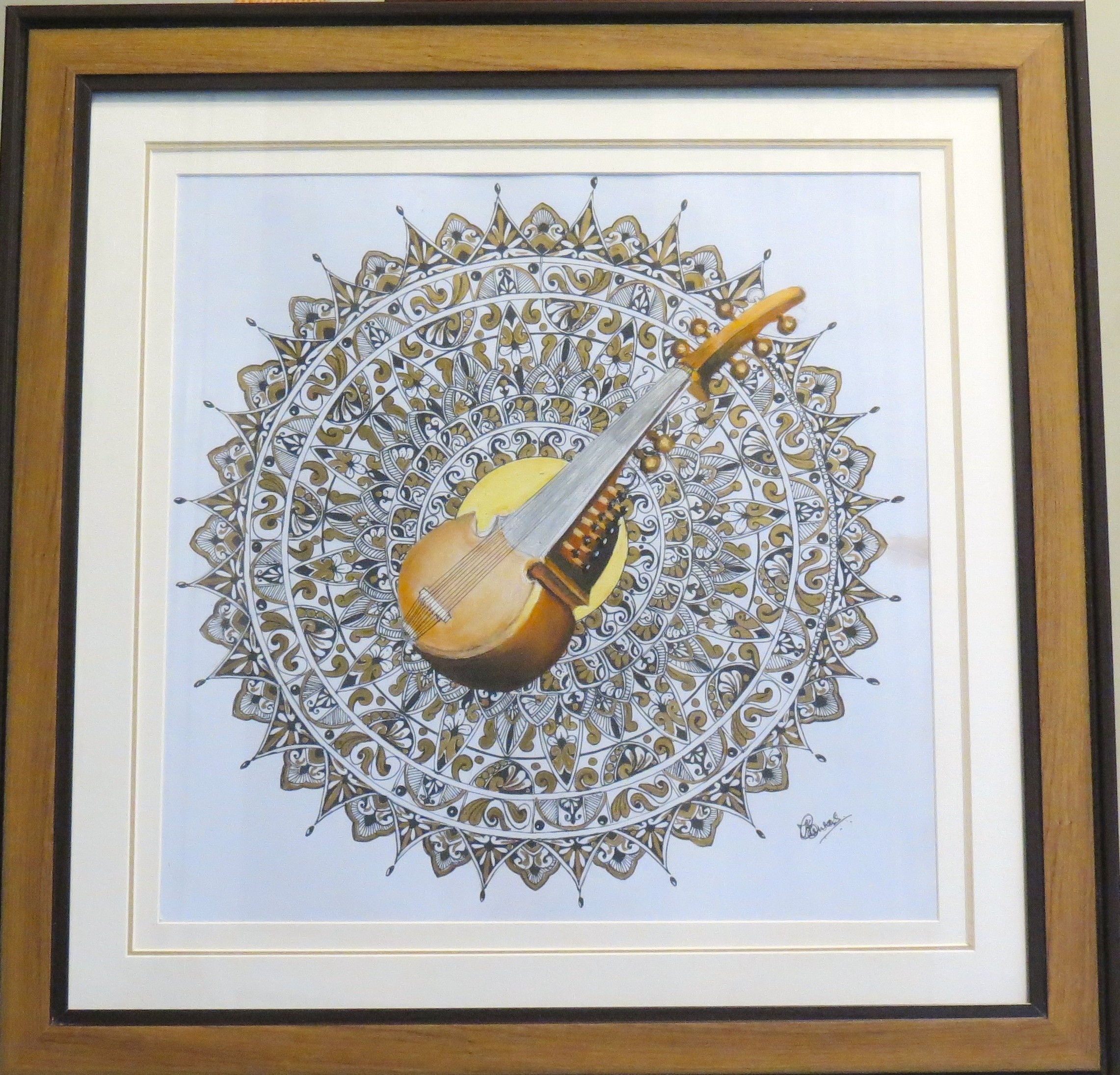 Golden Resonance Sarod Mandala