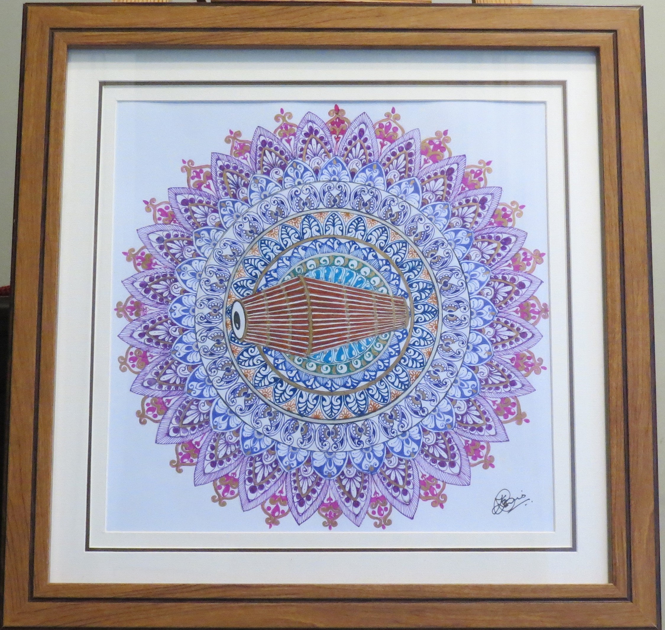 Rhythmic Resonance Mridangam Mandala