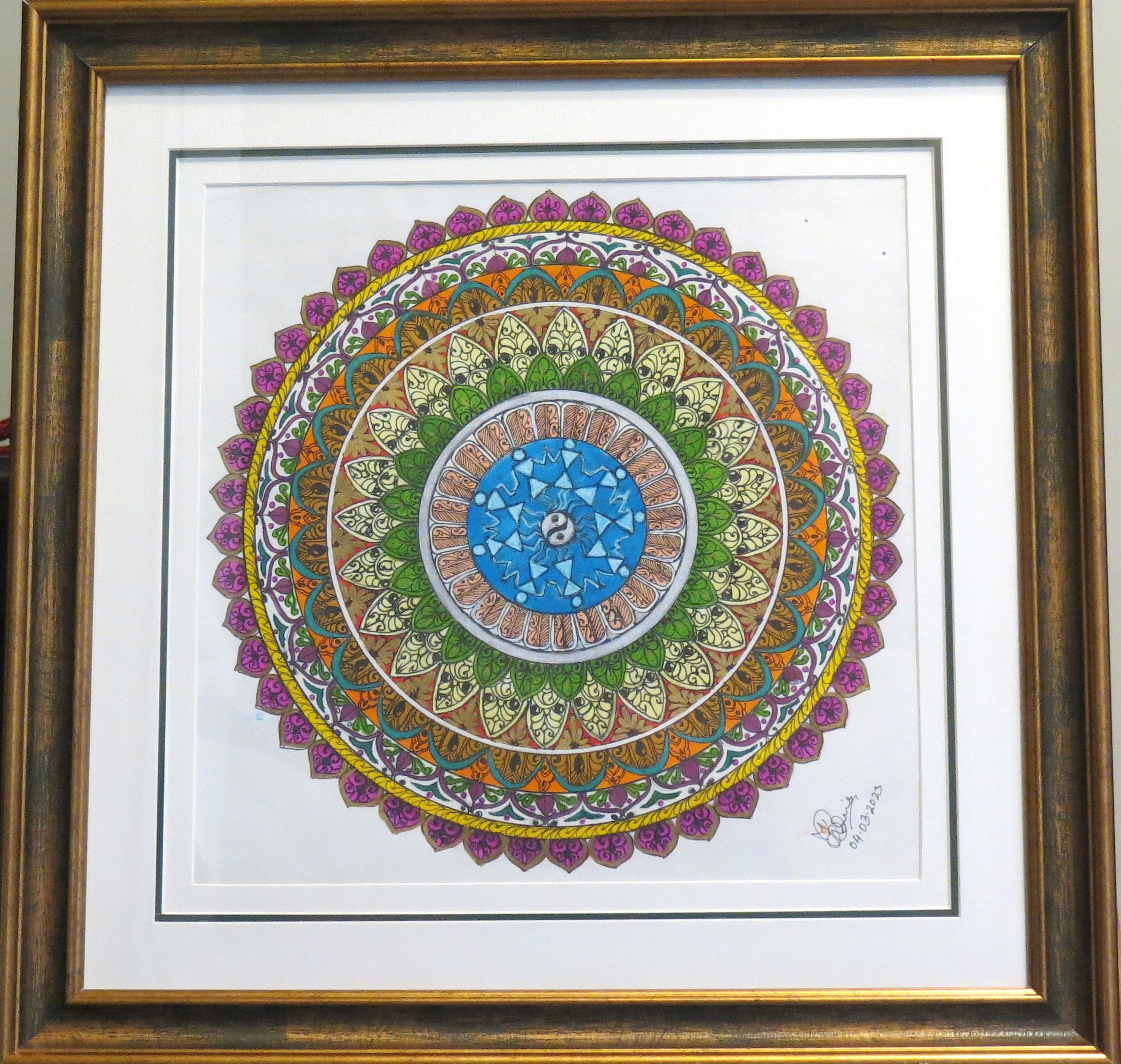 Cosmic Balance Yin-Yang Mandala